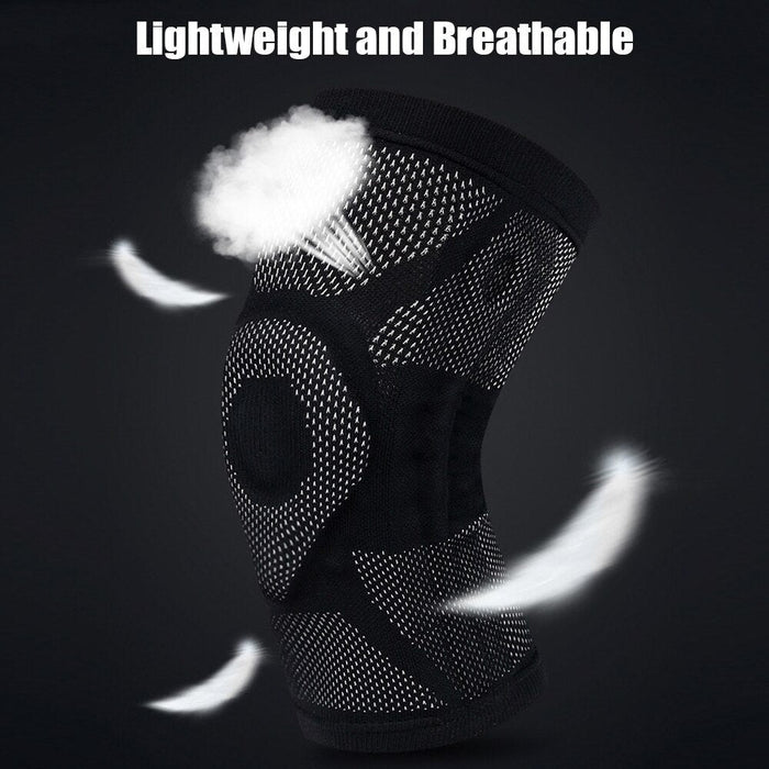 Non-slip Breathable Leg Sleeve Knee Pad With Thickened Silicone Ring