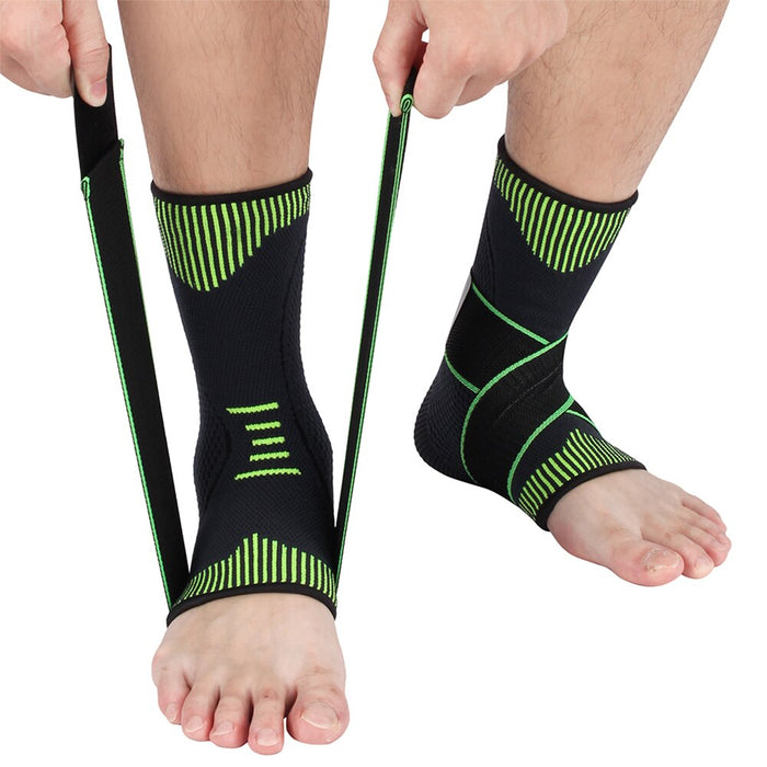 Adjustable Ankle Brace Sprained Pain Swelling For Cycling