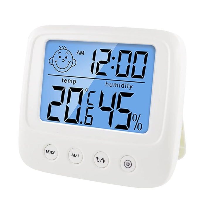 1pc LCD Digital Temperature Baby Room Humidity Meter Backlight Home Indoor Electronic Hygrometer Thermometer Weather Station