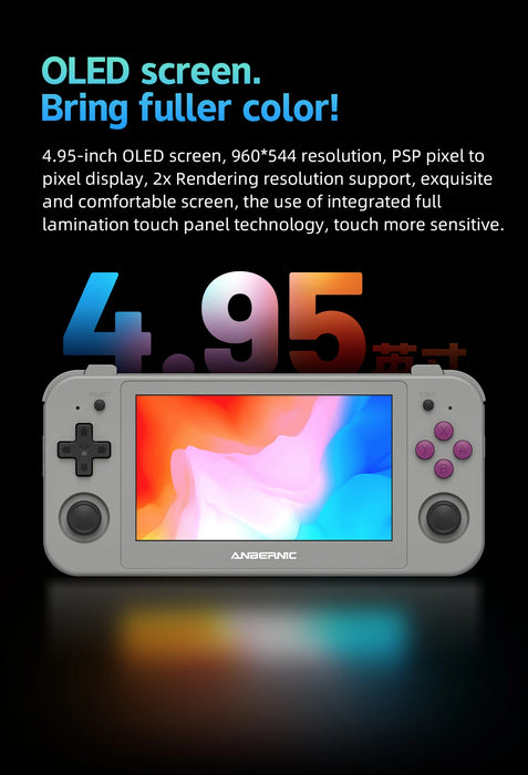 Android 12 Handheld Game Console 128g 3172 Games 4.95 Oled