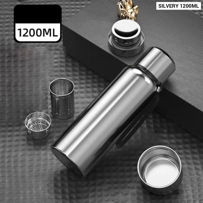 600/1500ml Stainless Steel Thermal Bottle For Coffee