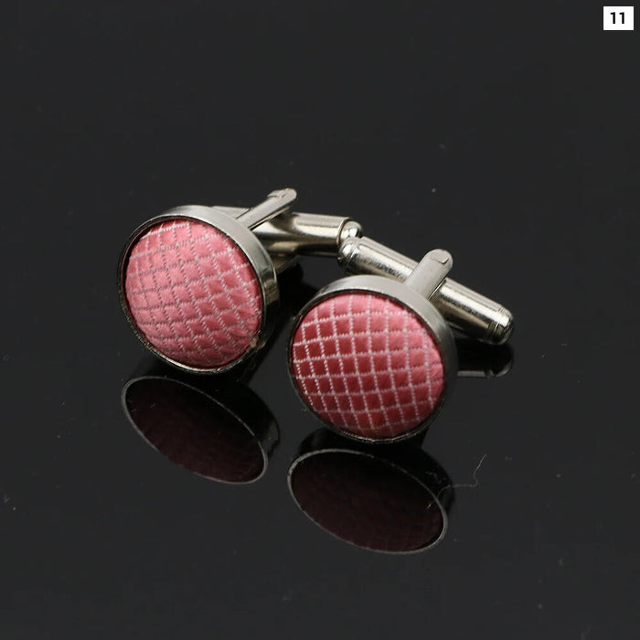 Plaid Cufflinks For Men