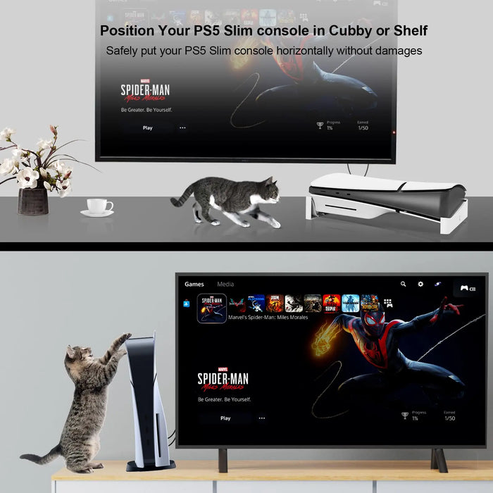 Ps5 Slim Stand For Horizontal Console Placement