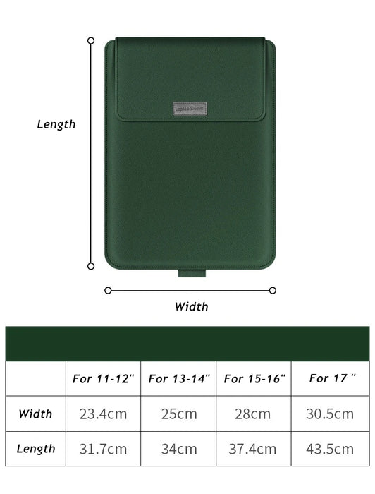 For Macbook Air Pro M1 Unisex 11,12,13.3,14,15.4,15.6,17 Inch Stand Sleeve Case Laptop Bag