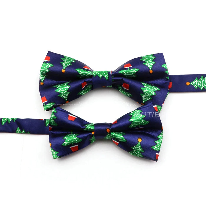 Christmas Bowtie Snowflake Pattern Polyester Parent-Child Wedding Party Accessories