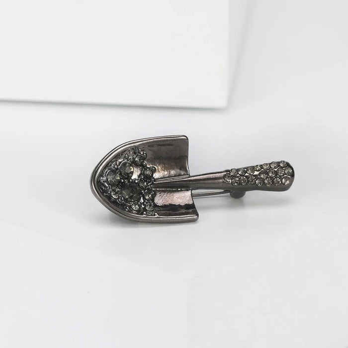 Shovel Lapel Pin For Men And Women Enamel Brooch For Office Attire And Jewelry Accessory