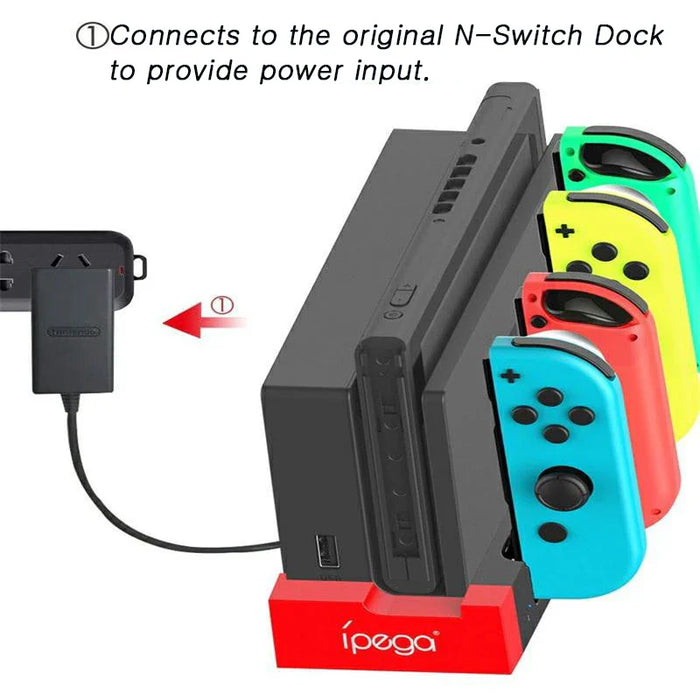 4 Slot Charging Dock For Nintendo Switch Controllers