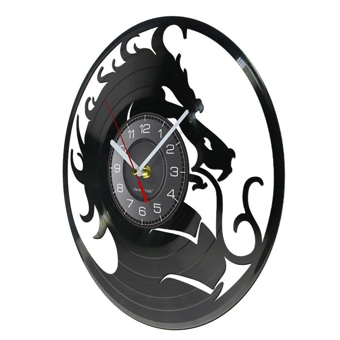 Dragon Vinyl Record Wall Clock