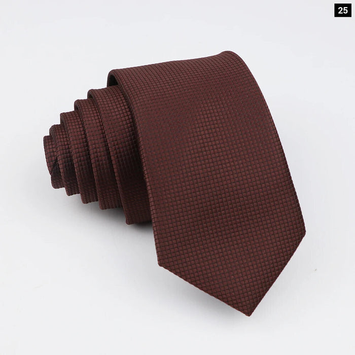 Classic Slimplaid Neck Ties For Men Business And Wedding Essential