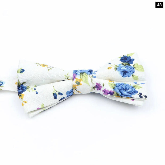 Colourful Floral Bow Ties Fashionable And Fun For Kids