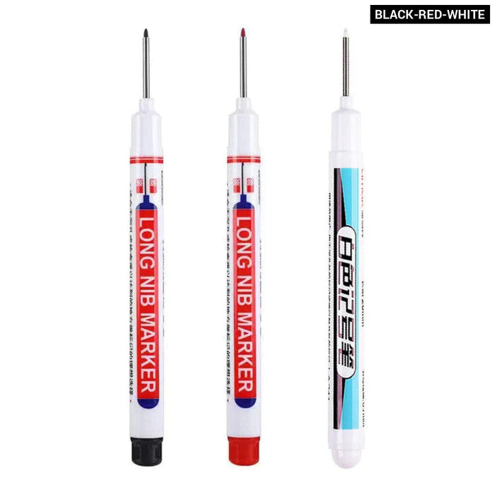 White Permanent Paint Pen Set For Multiple Surfaces 0.7Mm Tip