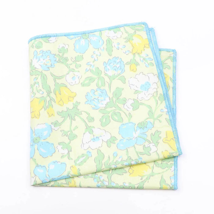 Colourful Floral Cotton Handkerchief For Weddings And Parties