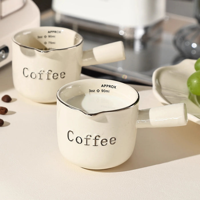 90ml Ceramic Coffee Cup With Handle