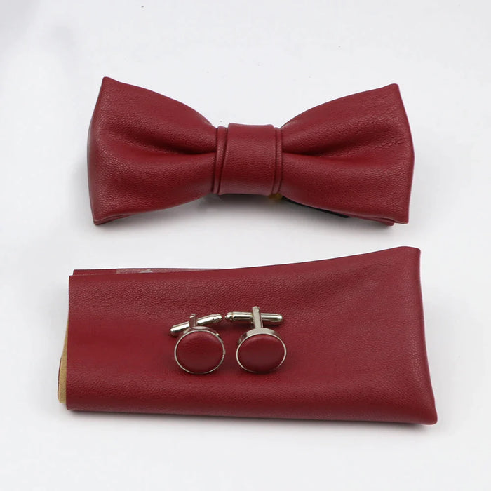 Tie Pocket Square Cufflink And Bowtie Set For Men For Business Weddings And Gifts