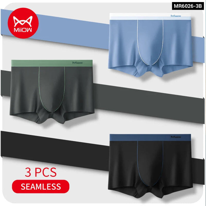 Pack Of 3 Mens Boxers Soft Antibacterial Underwear