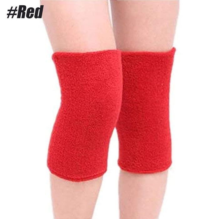 1 Pair Elastic Winter Warm Towel Knee Sleeves For Joint Pain Arthritis Relief