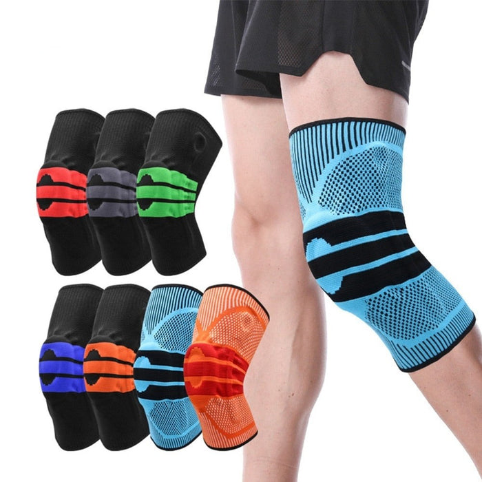 Sports Knee Compression Pads Patella Stabilizer for Cycling Running Weightlifting Basketball