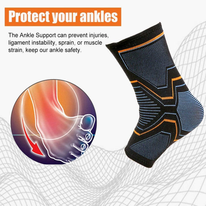 Elastic Knitted Ankle Brace Sleeves For Cycling Yoga Basketball Volleyball