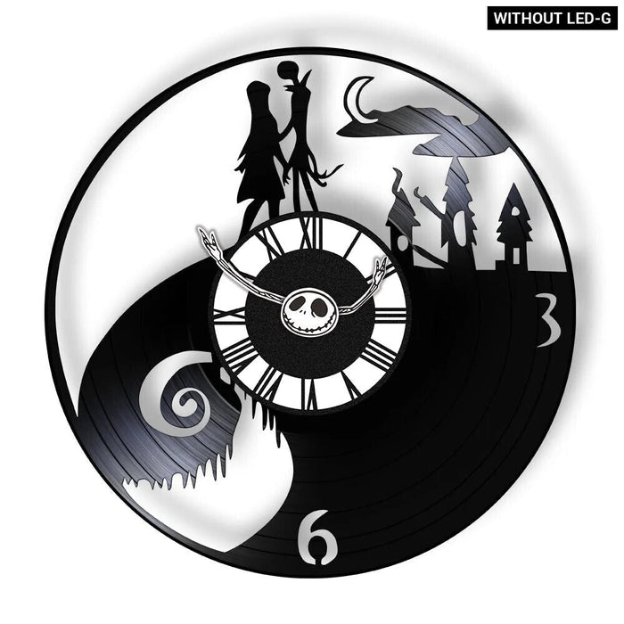 Halloween Nightmare Vinyl Record Wall Clock