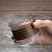 Japanese Style Glass Coffee Mug With Walnut Sleeve