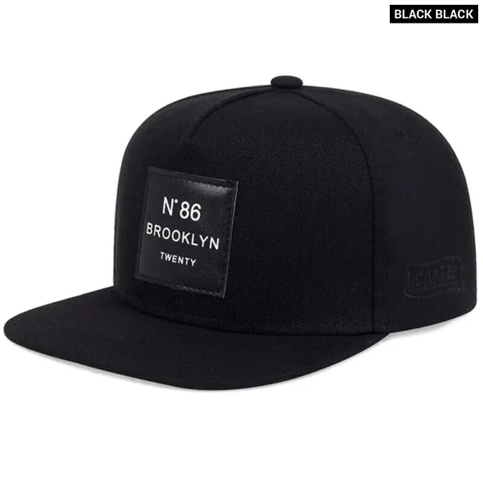 Adjustable Brooklyn Print Hip Hop Hat