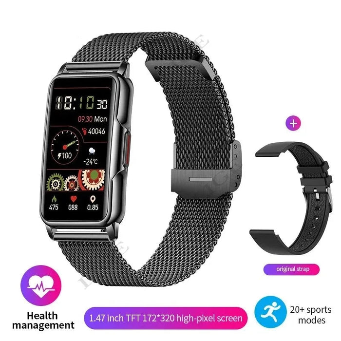 Womens Lige Smart Watch Full Touch Screen Bluetooth Call Ip67 Waterproof Fitness Tracker