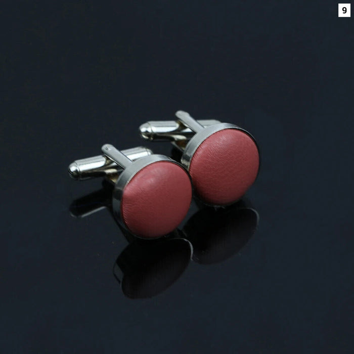 Solid Colour Cufflinks Mens Wedding Accessory