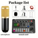 Studio Mic Sound Card Kit For Live Mixing