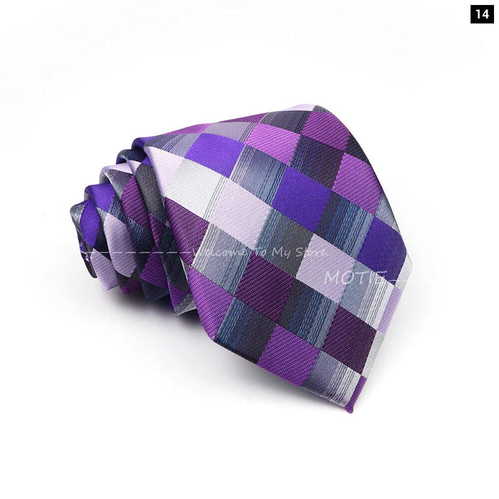 Colour Lattice Neckties For Business And Parties