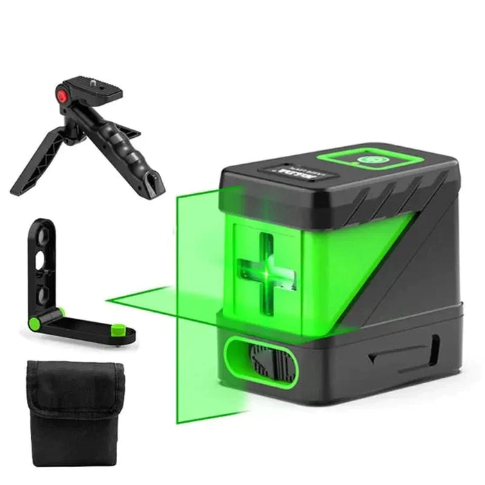 Hilda 2 Line Green Laser Level Self Leveling