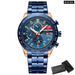 Fashion Stainless Steel Chronograph Quartz Wristwatches