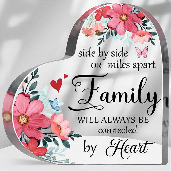 Family Roots Heartfelt Acrylic Souvenir