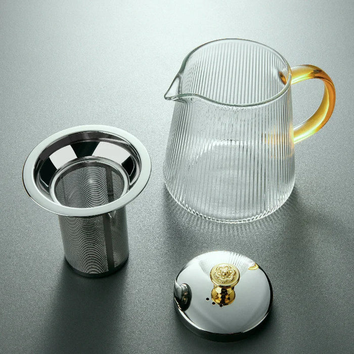 Transparent Glass Teapot Set For Tea