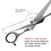 Stainless Steel Curved Dog Scissors Professional Grooming