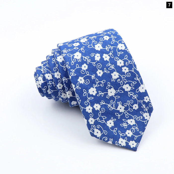 Cartoon Fruit Floral Animal Neck Ties Mens Casual Cotton Tie For Weddings And Parties