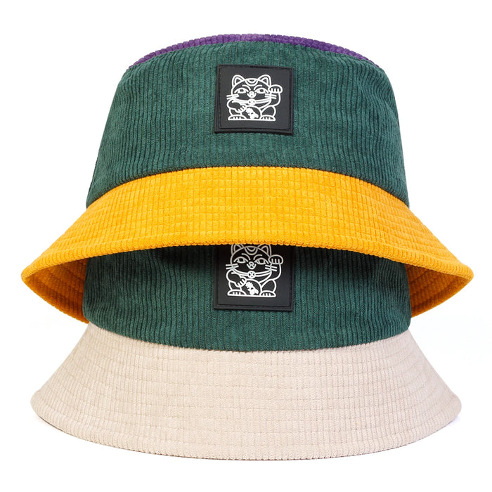 Cat Embroidered Bucket Hat For Sun Protection