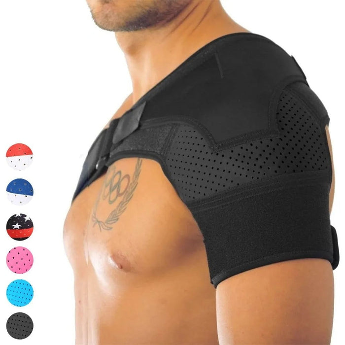 Adjustable Compression Shoulder Brace Sleeve Wrap For Pain Relief Dislocated Ac Joint