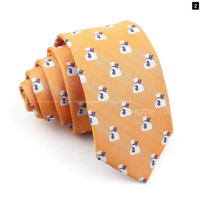 Blue Whale Pattern Tie For Weddings And Daily Wear