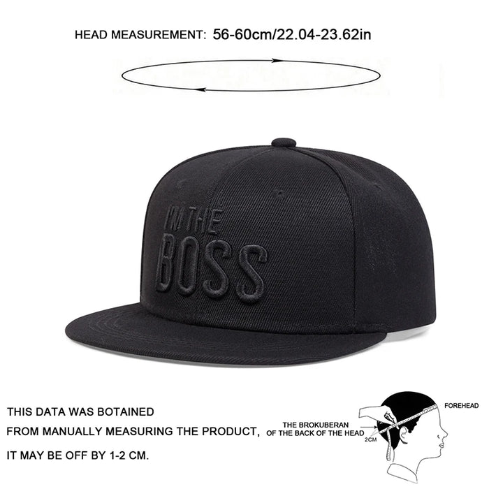 Boss Letter Embroidery Hip Hop Hat