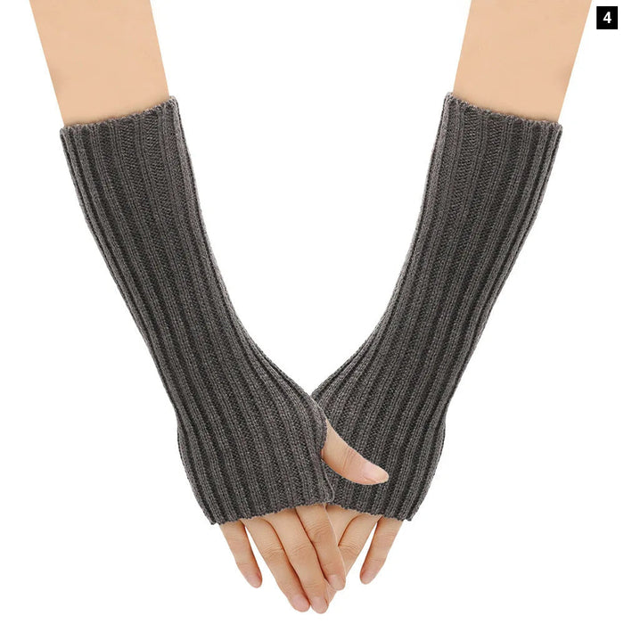 Knit Wool Arm Warmers