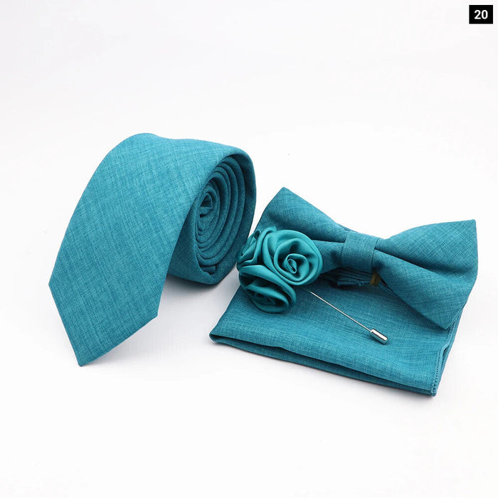 27 Colour Classic Mens Bowtie Set For Weddings And Business