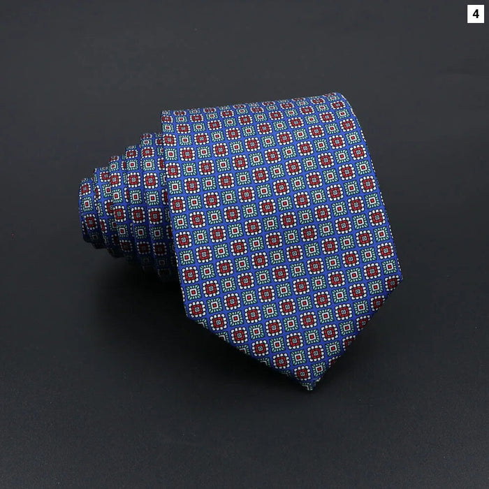 Super Soft Paisley Necktie 7Cm Slim Business Tie For Men