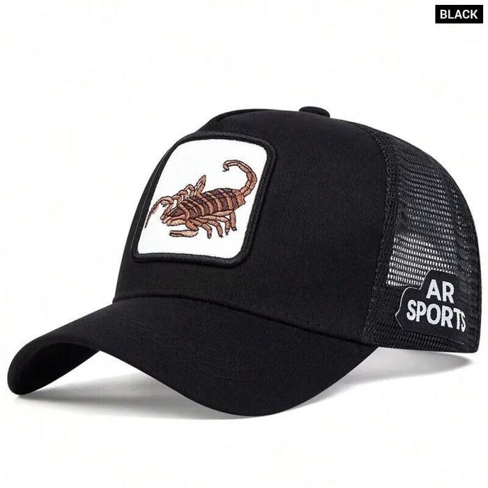 Adjustable Scorpion Baseball Cap / Hat For Outdoor Sun Protection