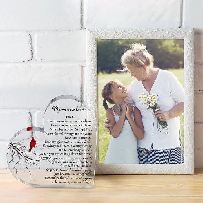 Acrylic Memorial Decor For Loss Of Loved Ones