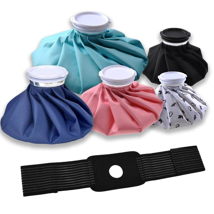 Reusable Waterproof Ice Pack Cold & Hot Bag with Elastic Wrap Bandage for Knee Leg Injury