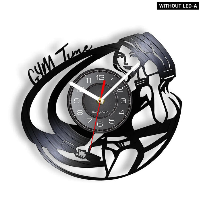 Muscle Women Vinyl Record Wall Clock