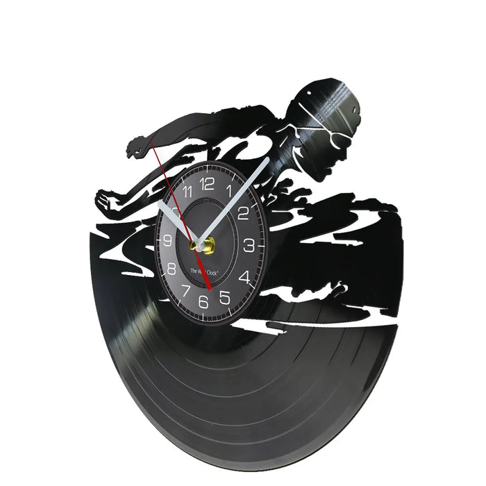 Swimming Vinyl Record Clock