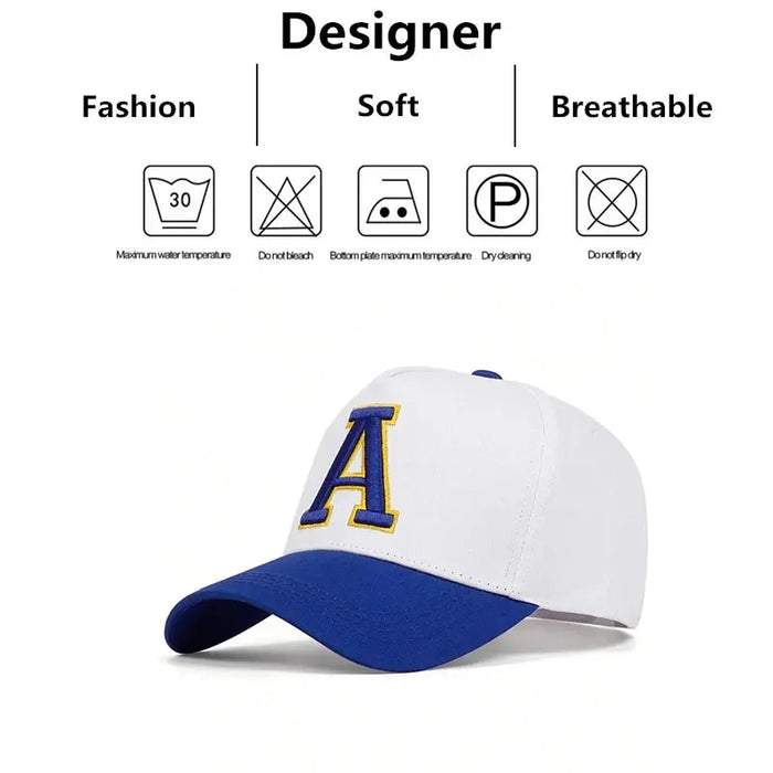 A Letter Embroidered Baseball Cap / Hat For Outdoor Wear