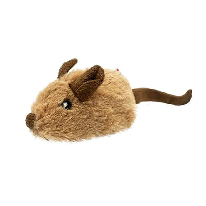 Interactive Plush Cat Toy Realistic Moving Mouse With Sound