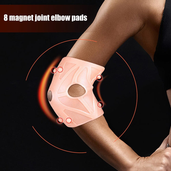 Silicone Gel Magnetotherapy Elbow Compression Brace for Joint Pain Relief Tendonitis